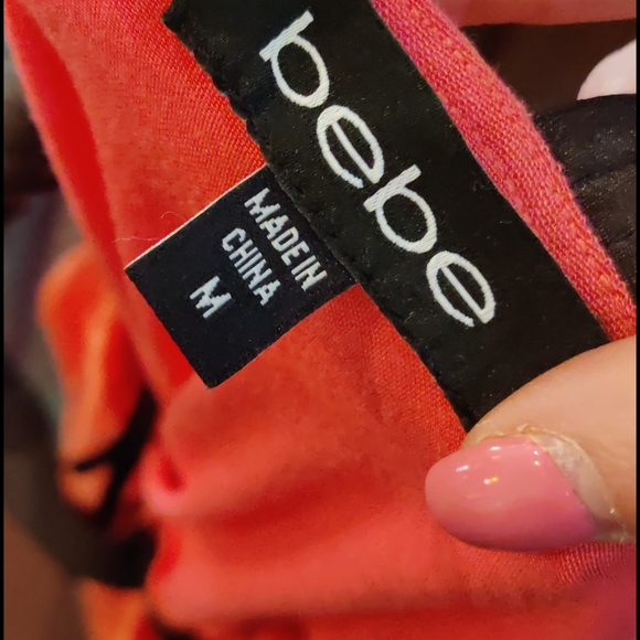 BEBE asymmetrical one shoulder top - Picture 2 of 4